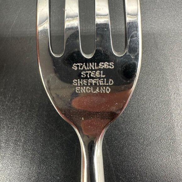 Vintage Aynsley Pembroke Fine Bone China Stainless Steel Steak Forks Bird Floral - Picture 5 of 10